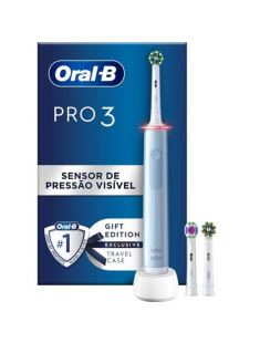 Escova de Dentes Elétrica ORAL-B - PRO3 3700 AZUL